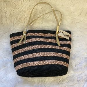 Magid Straw Tote Bag NWT